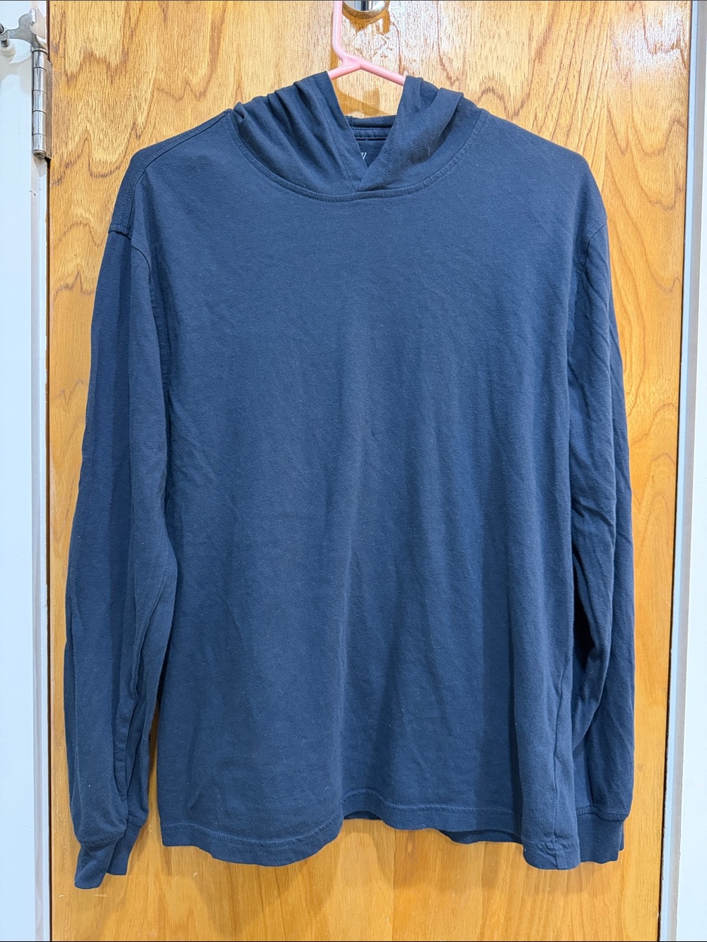 J.Crew Navy Lightweight Hooded Long Sleeve Tee Shirt Men’s Small